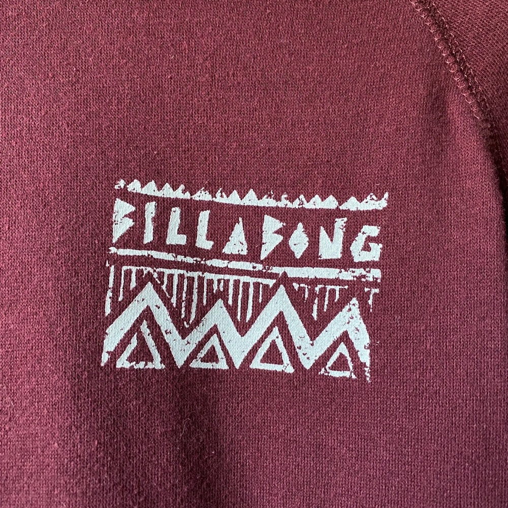 BURGANDY BILLABONG HOODIE